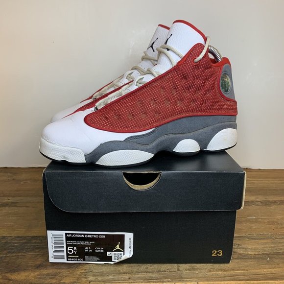 Nike Air Jordan 13 Retro Gym Red Flint 2021 Grade School Youth 5.5y/7 Women’s - Picture 1 of 9